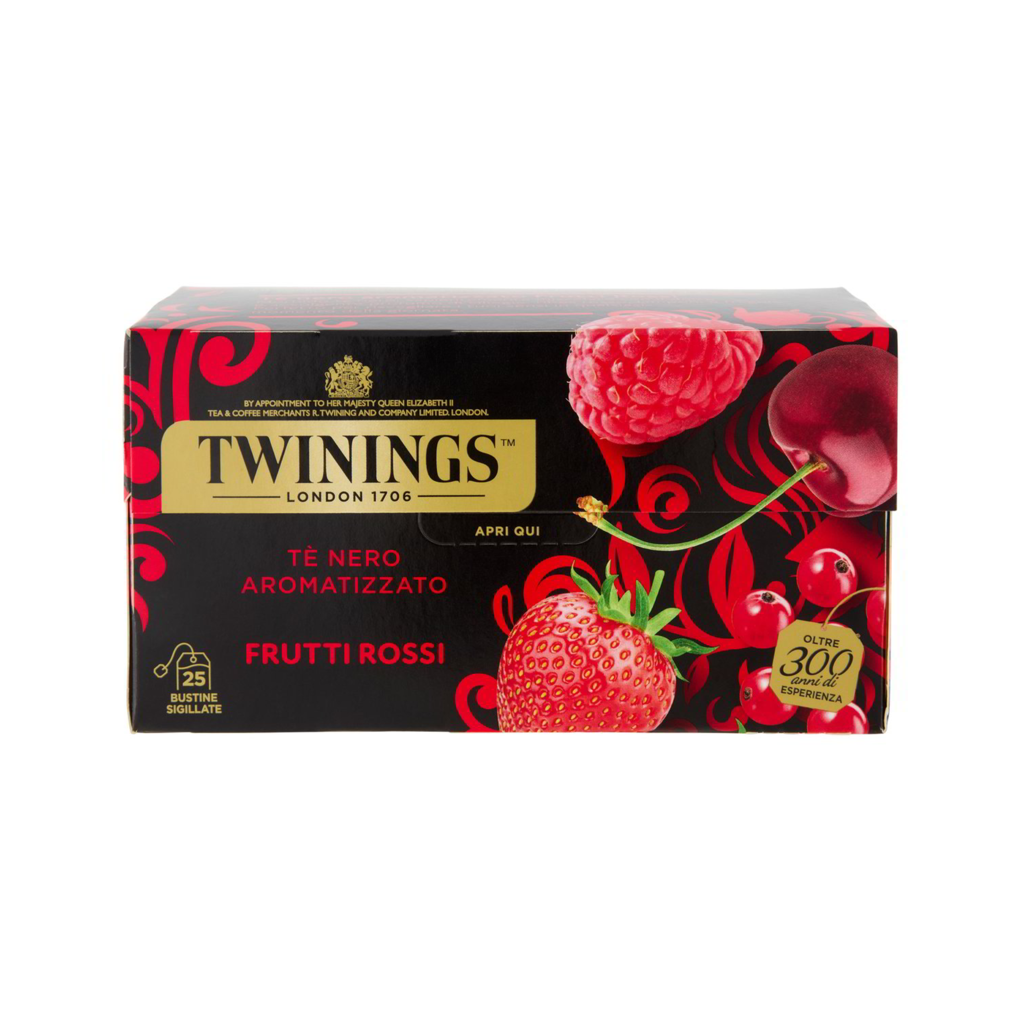 Tè Nero Aromatizzato Frutti Rossi Twinings 25 Filtri