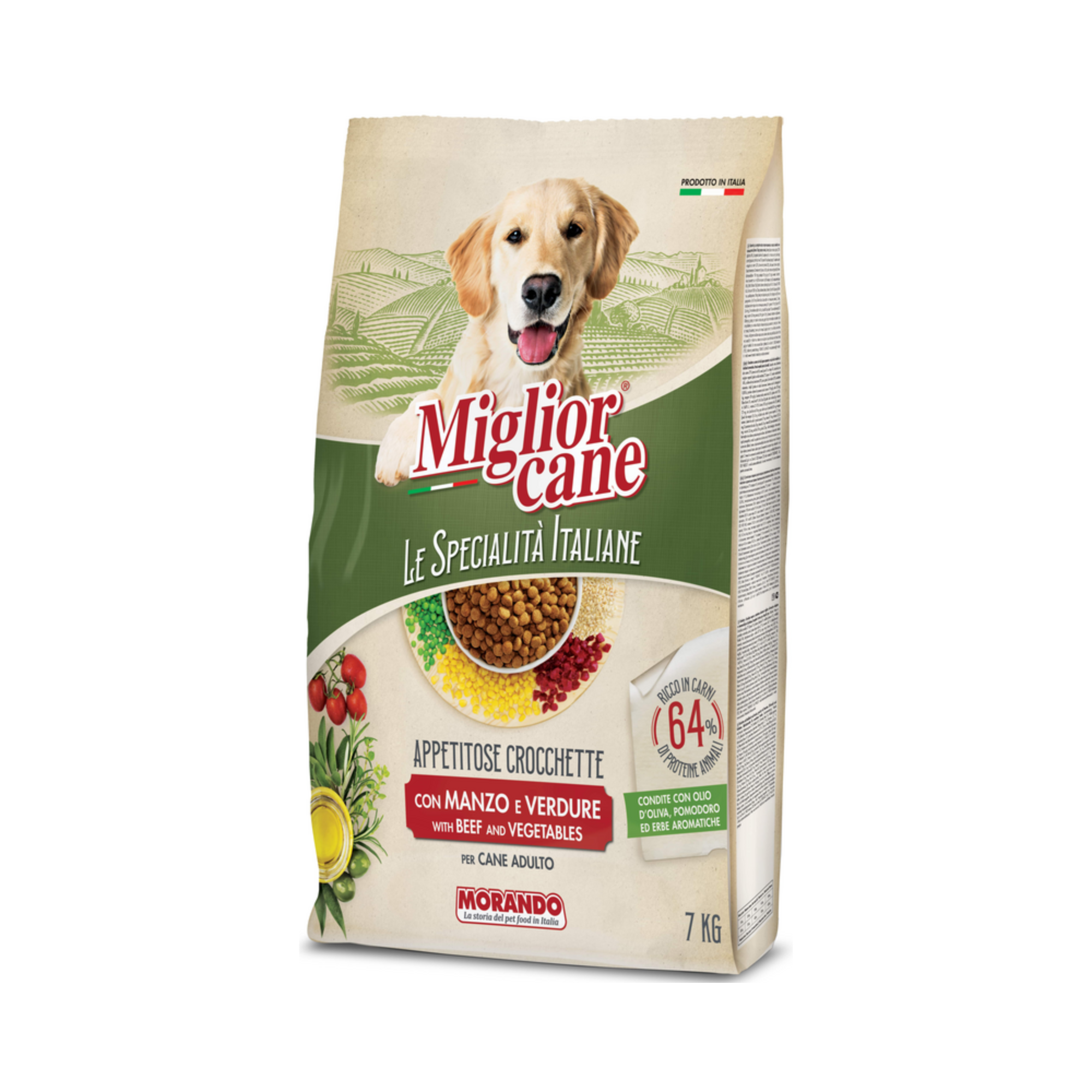 Appetitose Crocchette Con Manzo E Verdure Miglior Cane Le Specialità Italiane 7kg