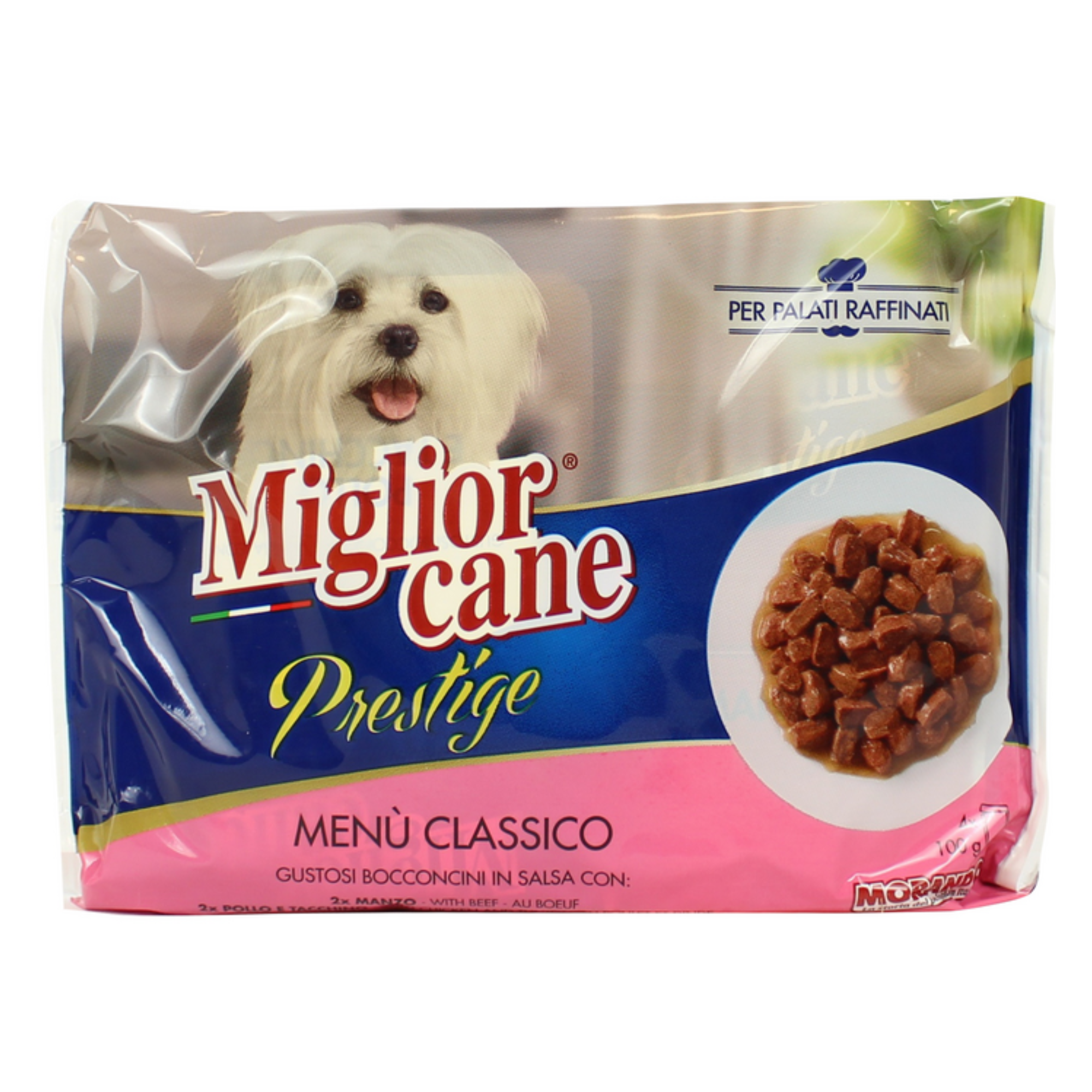 Miglior Cane Prestige Menù Classico Bocconcini In Salsa Con Manzo 4X100g