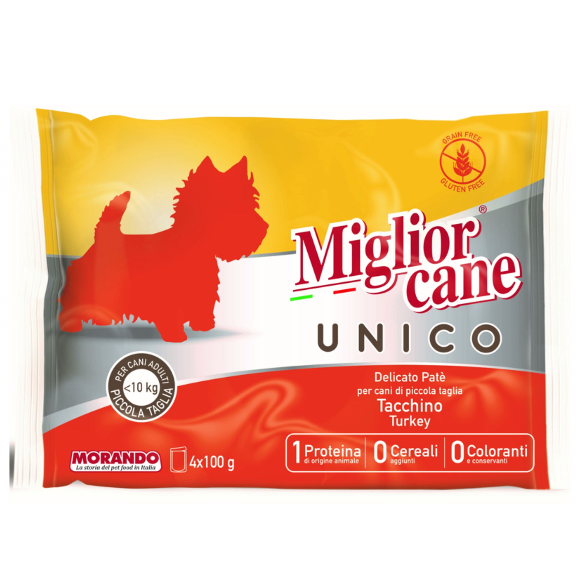 Delicato Paté Tacchino Miglior Cane Unico 4x100g