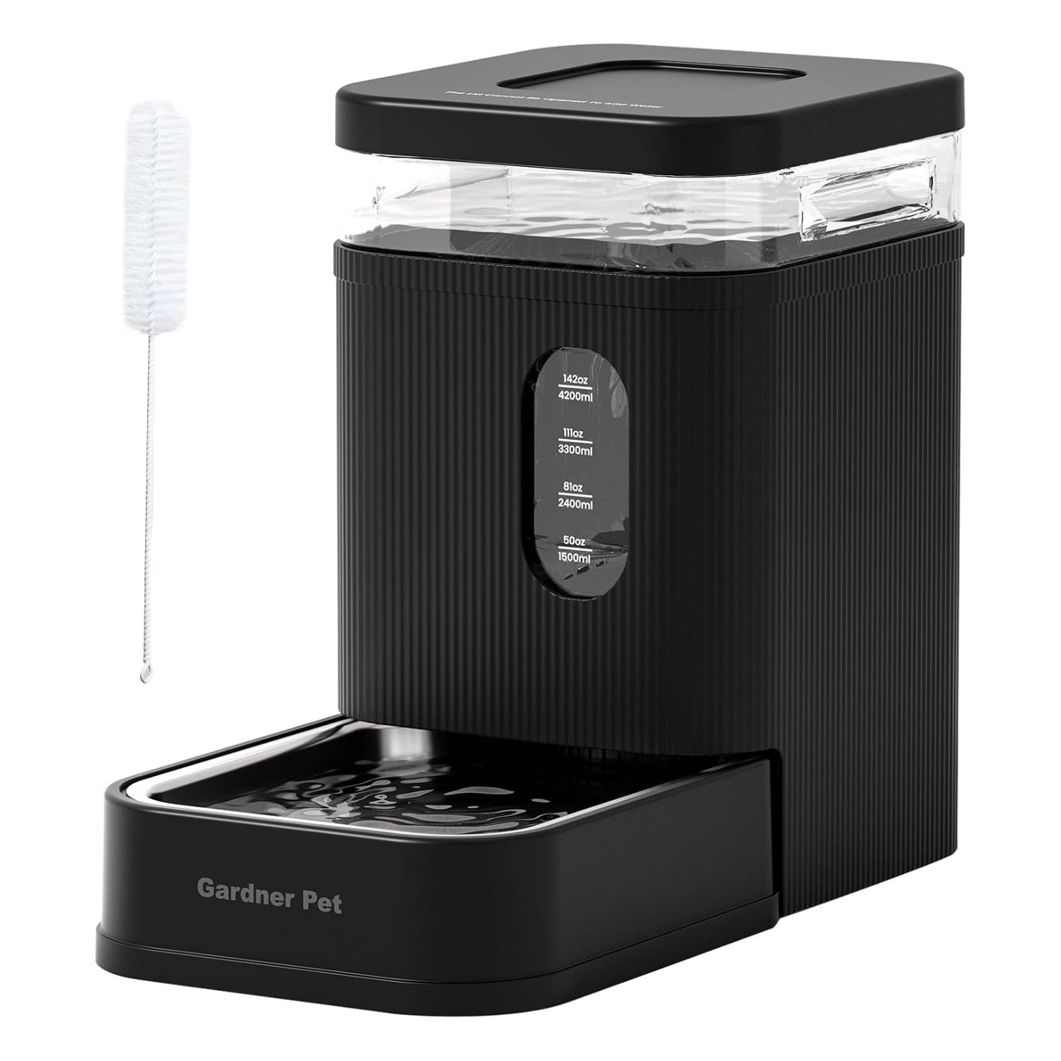 Distributore Automatico Acqua A Gravità Per Cani E Gatti Gardner Pet Con Ciotola In Acciaio Inox 6,5 L