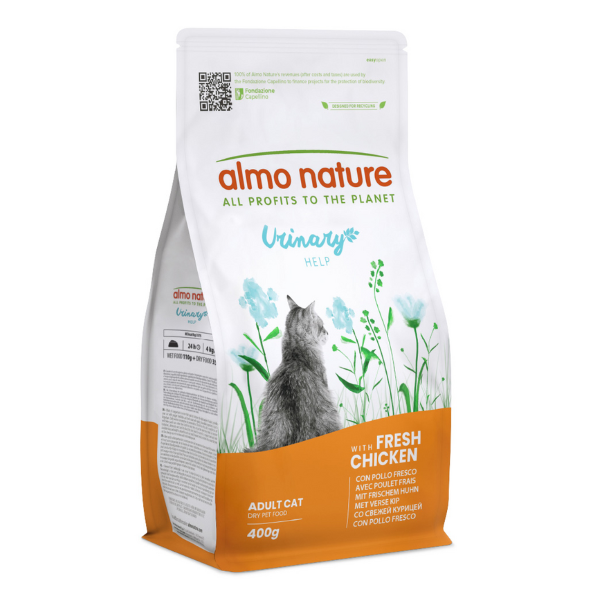 Almo Nature Urinary Help Crocchette Gatto Pollo Fresco 400g