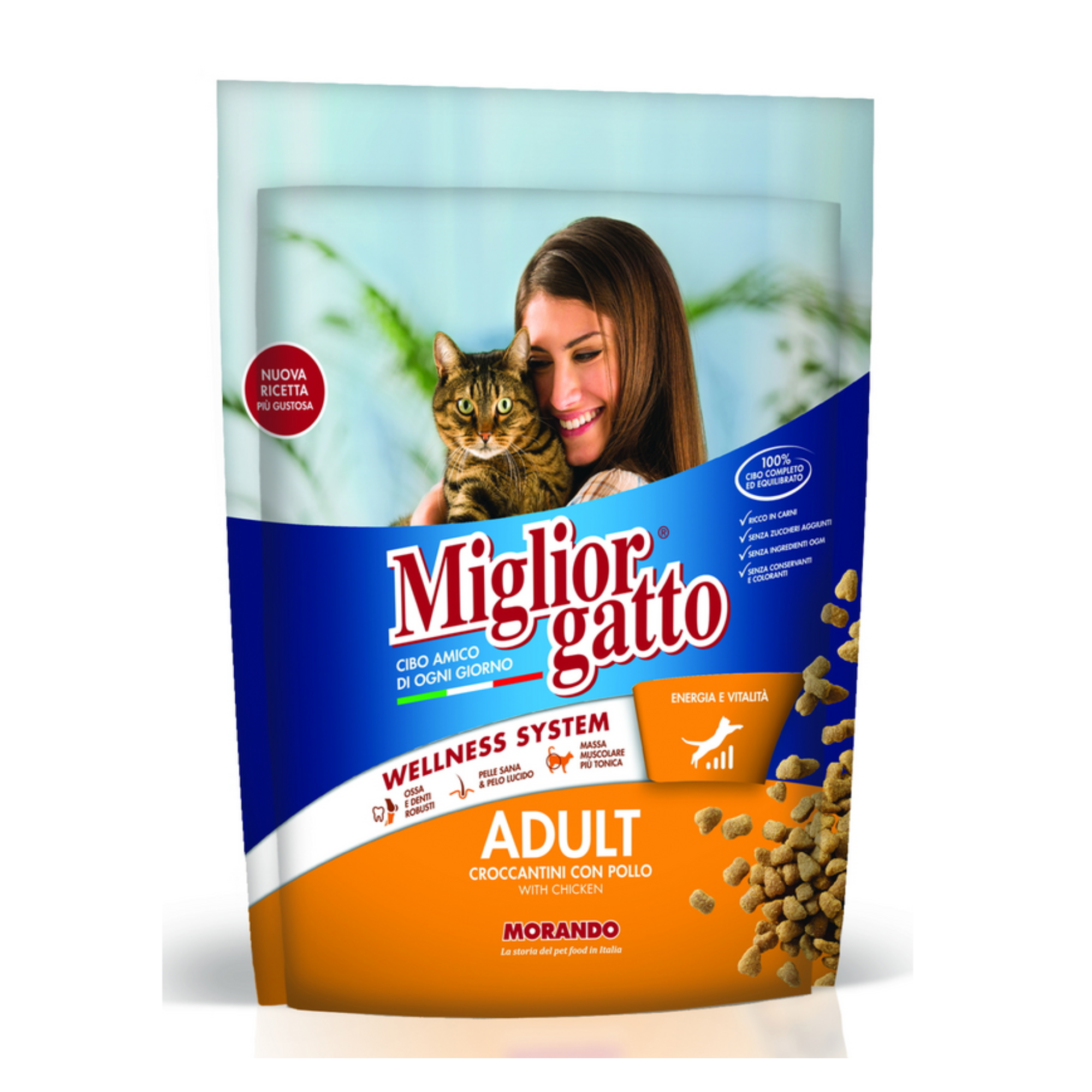 Miglior Gatto Adult Croccantini Con Pollo Wellness system 400gr