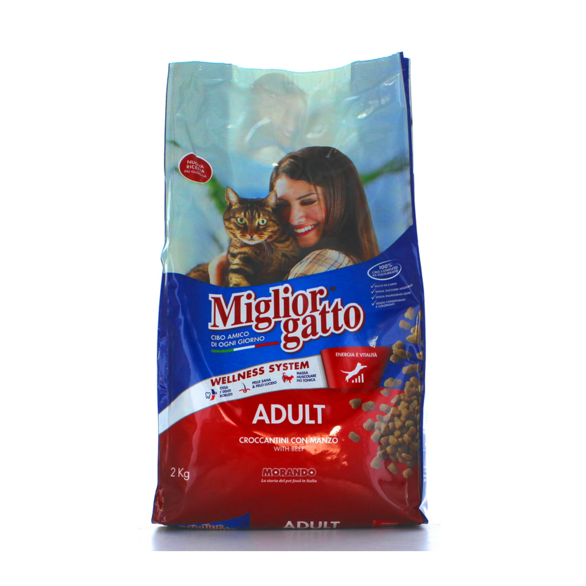 Miglior Gatto Adult Croccantini Con Manzo 2 kg