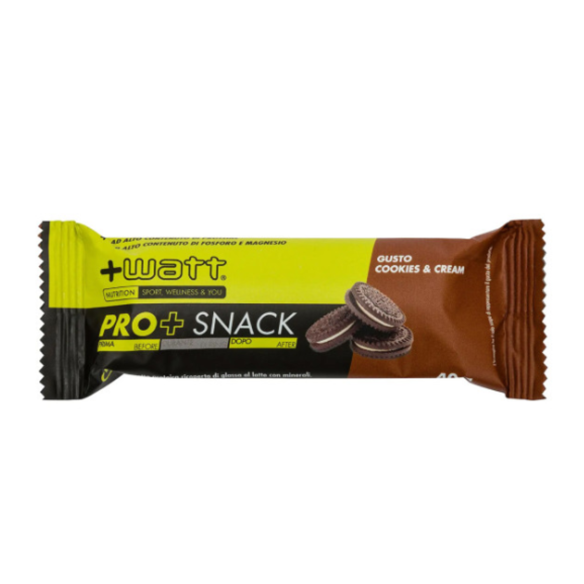 Barretta Proteica Pro+ Snack Cookies & Cream +WATT 40 g