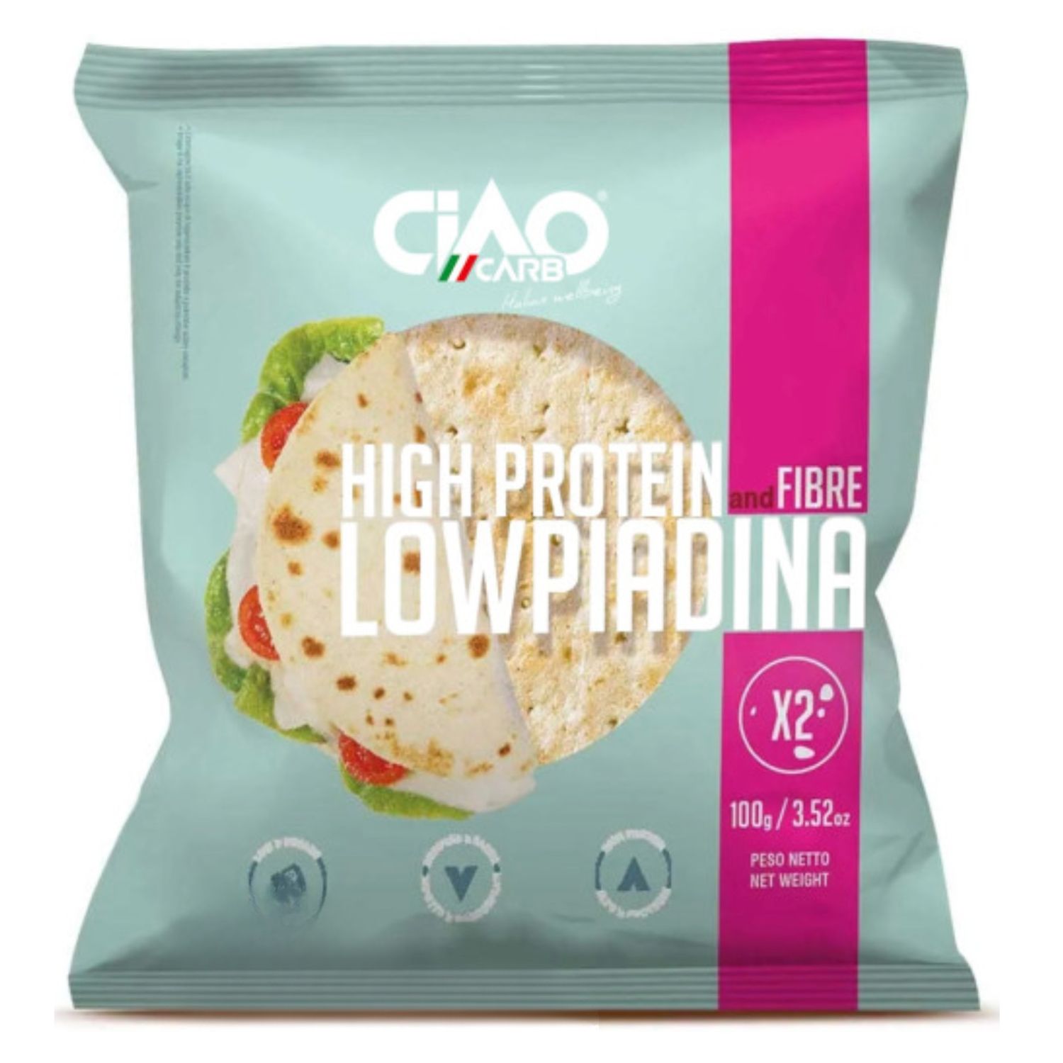 Ciaocarb Lowpiadina High Protein 2 x 50 g
