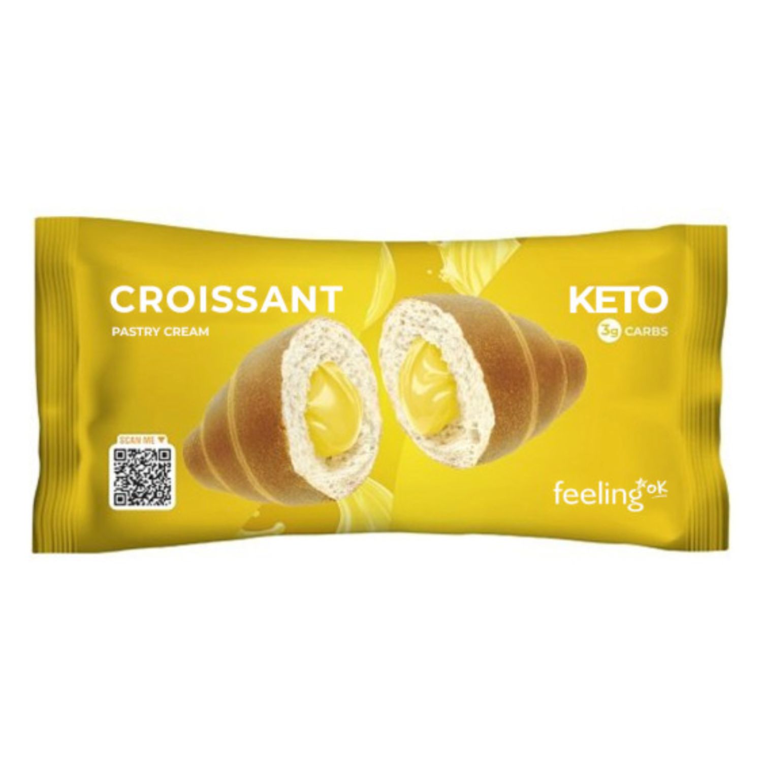 Feeling Ok Croissant Ripieno Alla Crema Pasticcera 50 g
