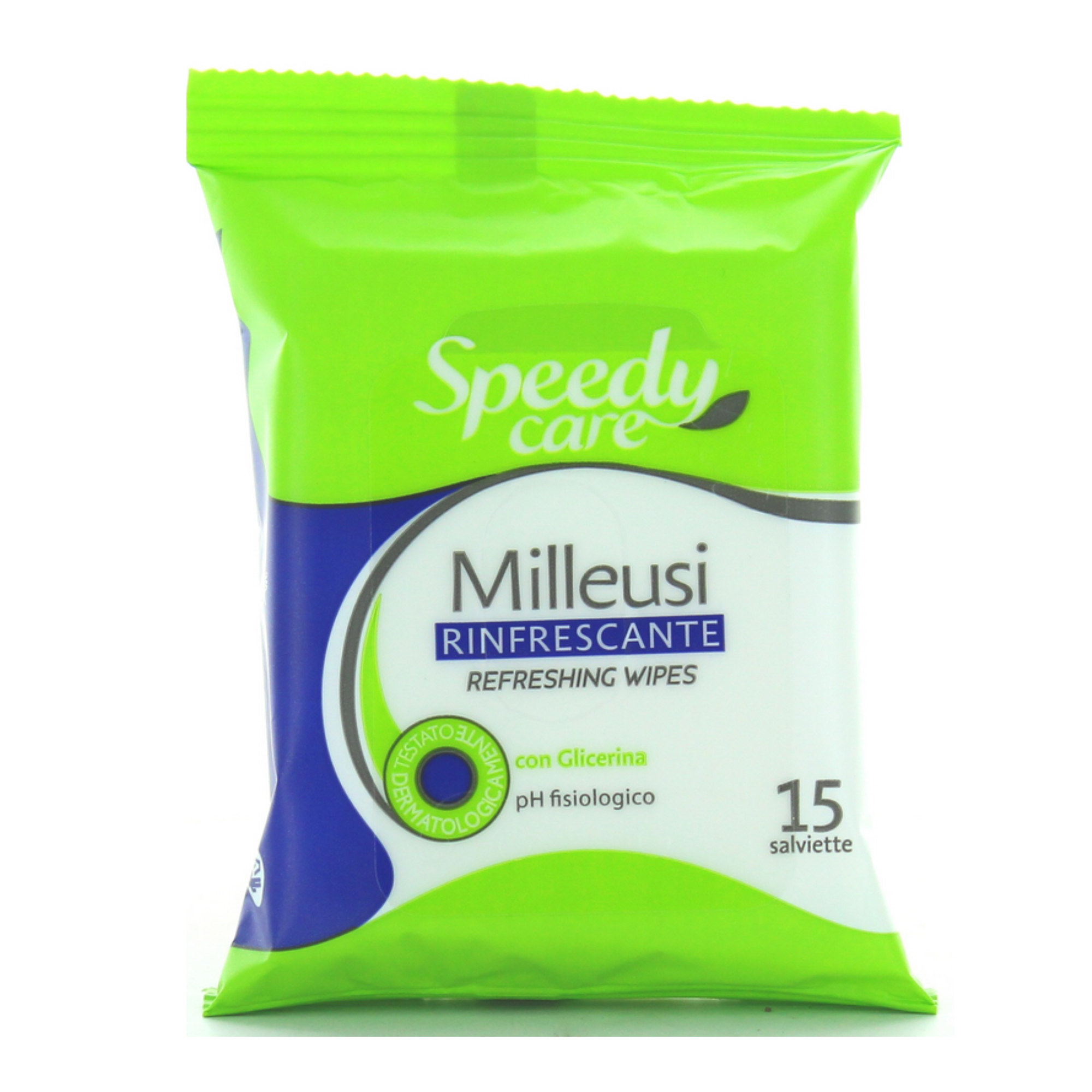 Salviettine Milleusi Rinfrescanti Con Glicerina Speedy Care 15 Pezzi
