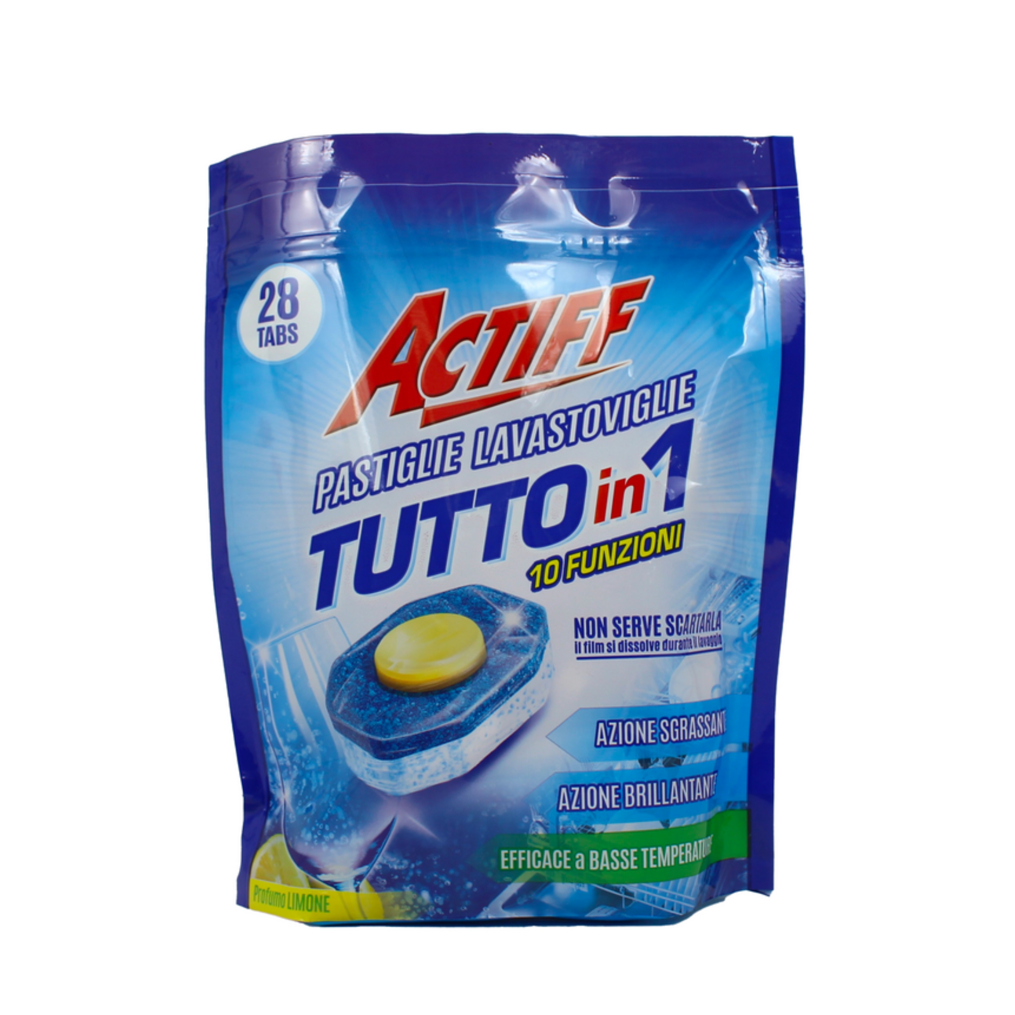 Pastiglie Lavastoviglie Actiff Tutto In 1 10 Funzioni Limone 28 Tabs
