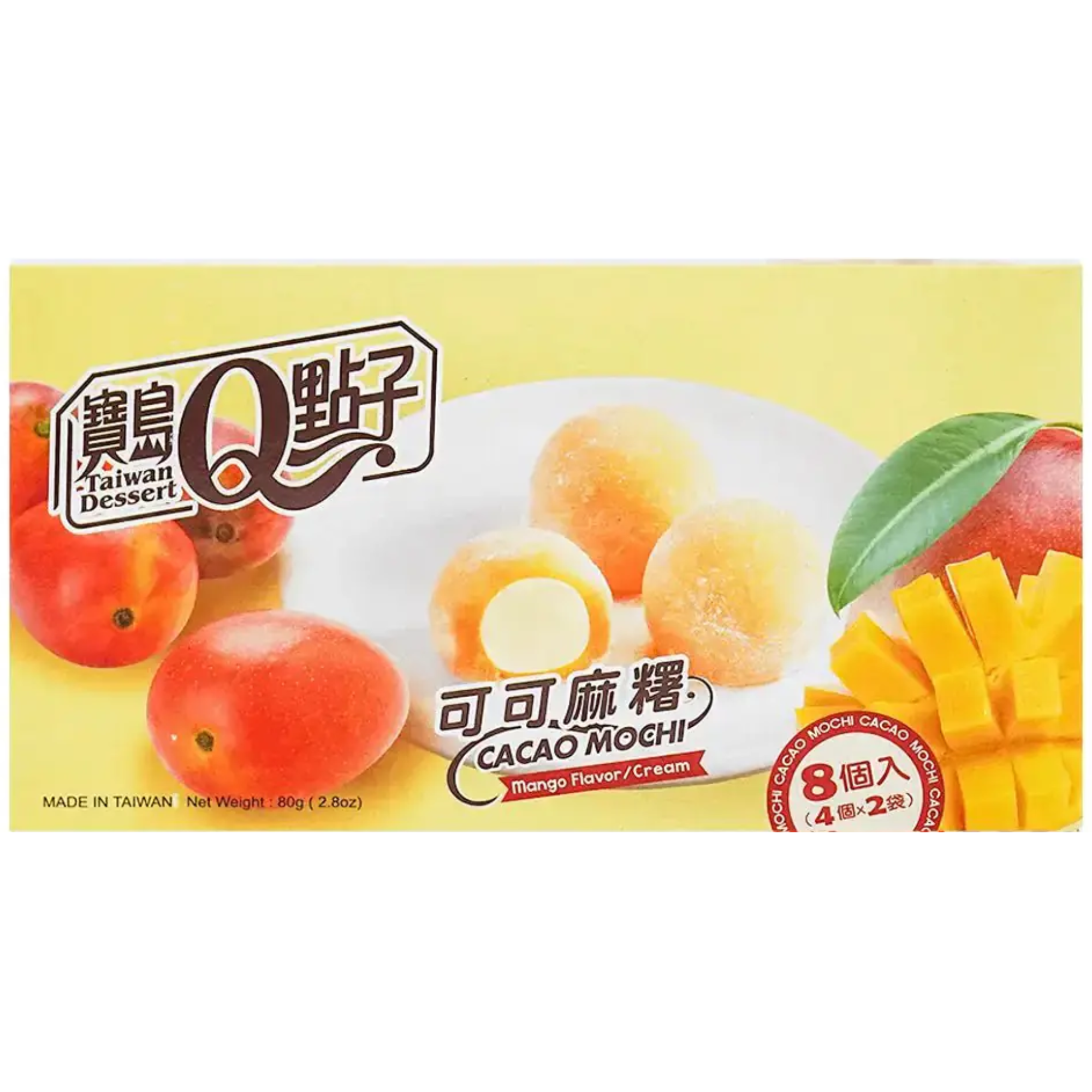 Mochi Giapponesi Al Mango Q Taiwan Dessert Mico Mochi 80 g