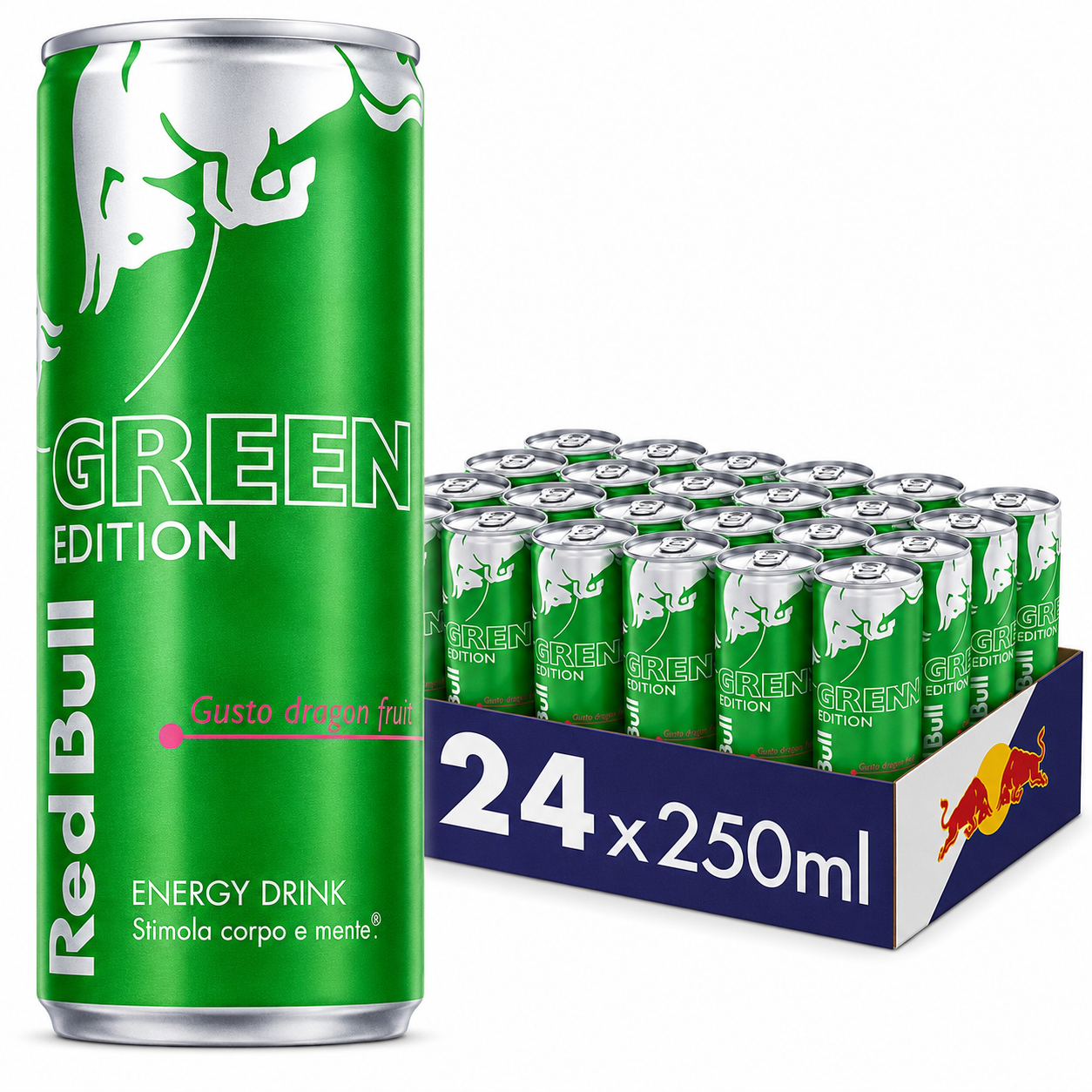 24X Red Bull Green Edition Dragon Fruit da 250 ml