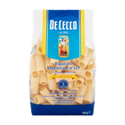 Rigatoni n.124 Napoletani De Cecco 500g