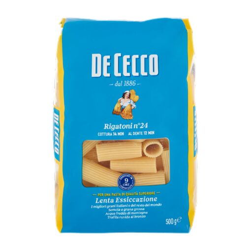 Rigatoni n.24 De Cecco Pasta di semola 500 g