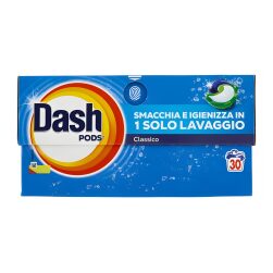 Dash Pods Detersivo Lavatrice Classico 30 Lavaggi 543g