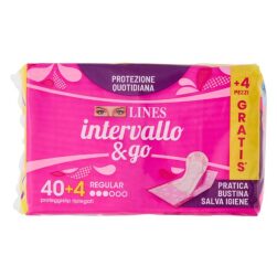 Proteggislip Ripiegati Regular Lines Intervallo & Go 40+4 Pz