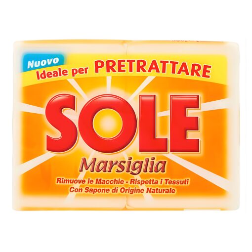 Sapone Per Bucato Bianco Sole Marsiglia 2 x 250 g