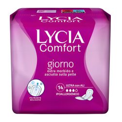 Lycia Comfort Giorno Assorbenti Anatomici Con Ali x14