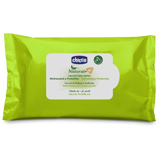 SPEDIZIONE 21GG Salviettine Detergenti Naturali Con Melissa E Andiroba Chicco Naturale 20pz - Sottocosto