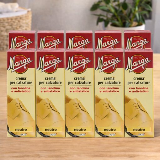 Marga Crema Per Calzature Neutro 50 ml - CONFEZIONE DA 12