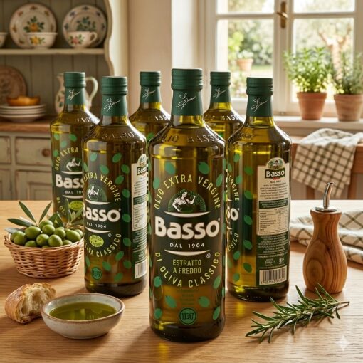 Basso Olio Extra Vergine Di Oliva UE 1 bott. 1 litro