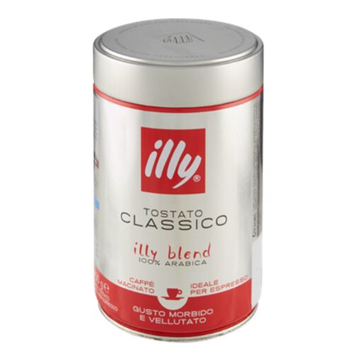 SPEDIZIONE 21GG 12X Caffè Illy Classico Macinato per Espresso Lattina 250g - Sottocosto