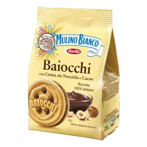 Mulino Bianco Baiocchi Biscotti con Crema alla Nocciola 260 g