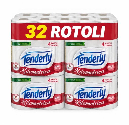 Tenderly Carta Igienica Kilometrica 32 ROTOLI